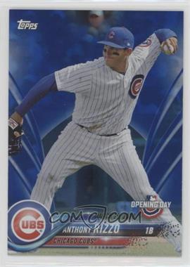 2018 Topps Opening Day - [Base] - Rainbow Blue Foil #6 - Anthony Rizzo