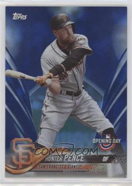 2018 Topps Opening Day - [Base] - Rainbow Blue Foil #90 - Hunter Pence