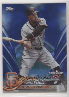 2018 Topps Opening Day - [Base] - Rainbow Blue Foil #90 - Hunter Pence