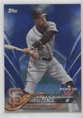 2018 Topps Opening Day - [Base] - Rainbow Blue Foil #90 - Hunter Pence