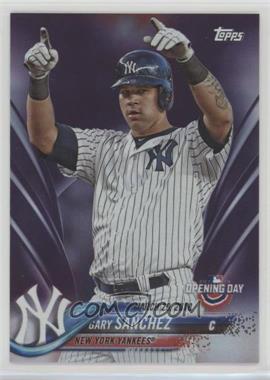 2018 Topps Opening Day - [Base] - Rainbow Purple Foil #72 - Gary Sanchez