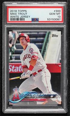 2018 Topps Opening Day - [Base] #4.1 - Mike Trout (Batting Follow-Through) [PSA 10 GEM MT]