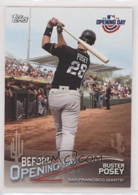 2018 Topps Opening Day - Before Opening Day #BOD-BP - Buster Posey