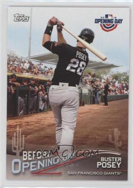 2018 Topps Opening Day - Before Opening Day #BOD-BP - Buster Posey