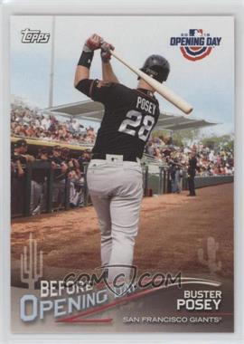 2018 Topps Opening Day - Before Opening Day #BOD-BP - Buster Posey