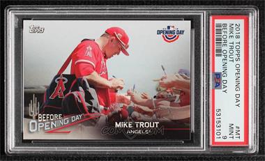 2018 Topps Opening Day - Before Opening Day #BOD-MT - Mike Trout [PSA 9 MINT]