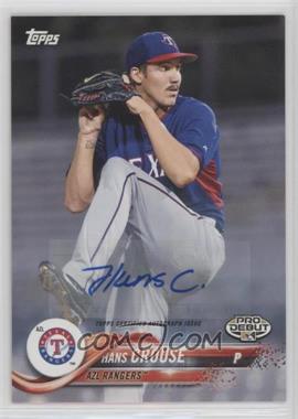 2018 Topps Pro Debut - [Base] - Autographs #136 - Hans Crouse