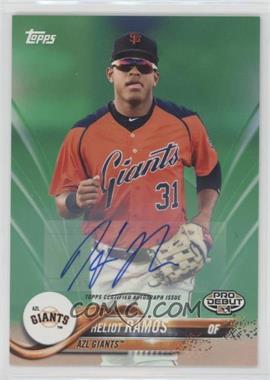 2018 Topps Pro Debut - [Base] - Green Autographs #150 - Heliot Ramos /99