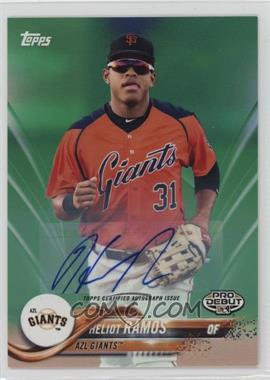 2018 Topps Pro Debut - [Base] - Green Autographs #150 - Heliot Ramos /99