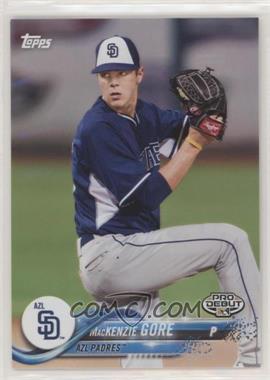 2018 Topps Pro Debut - [Base] #23.1 - Mackenzie Gore (Glove at Face Level)