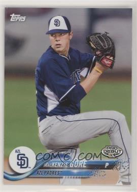 2018 Topps Pro Debut - [Base] #23.1 - Mackenzie Gore (Glove at Face Level)