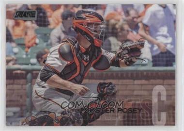 2018 Topps Stadium Club - [Base] - Black Foil #192 - Buster Posey