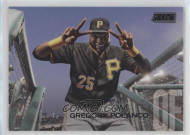 2018 Topps Stadium Club - [Base] - Black Foil #255 - Gregory Polanco