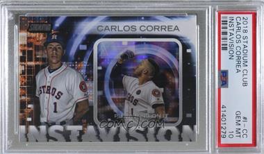 2018 Topps Stadium Club - Instavision #I-CC - Carlos Correa [PSA 10 GEM MT]