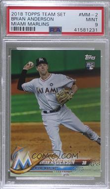 2018 Topps Team Sets - Miami Marlins #MM-2 - Brian Anderson [PSA 9 MINT]