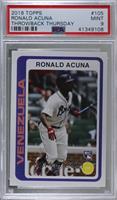 1977-78 Topps Footballer Design - Ronald Acuna [PSA 9 MINT] #/1,672