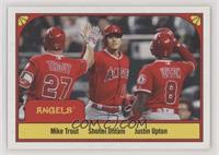 1978 Three's Company Design - Mike Trout, Shohei Ohtani, Justin Upton #/899