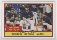 1978 Three's Company Design - Carlos Correa, Alex Bregman, Jose Altuve #/899