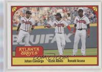 1978 Three's Company Design - Johan Camargo, Ozzie Albies, Ronald Acuna #/899