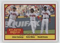 1978 Three's Company Design - Johan Camargo, Ozzie Albies, Ronald Acuna #/899