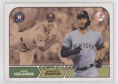 2018 Topps Throwback Thursday #TBT - Online Exclusive [Base] #15 - 1968 NHL Design - Justin Verlander, Giancarlo Stanton /670