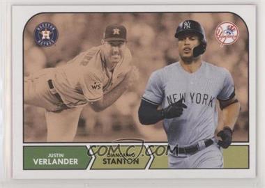 2018 Topps Throwback Thursday #TBT - Online Exclusive [Base] #15 - 1968 NHL Design - Justin Verlander, Giancarlo Stanton /670