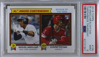 2018 Topps Throwback Thursday #TBT - Online Exclusive [Base] #190 - 1978 Topps Football Leaders Design - Miguel Andujar, Shohei Ohtani /1090 [PSA 9 MINT]