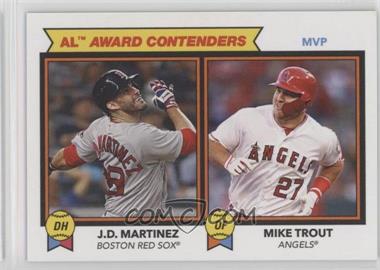 2018 Topps Throwback Thursday #TBT - Online Exclusive [Base] #192 - 1978 Topps Football Leaders Design - J.D. Martinez, Mike Trout /1090