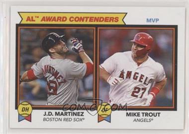 2018 Topps Throwback Thursday #TBT - Online Exclusive [Base] #192 - 1978 Topps Football Leaders Design - J.D. Martinez, Mike Trout /1090