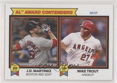 2018 Topps Throwback Thursday #TBT - Online Exclusive [Base] #192 - 1978 Topps Football Leaders Design - J.D. Martinez, Mike Trout /1090