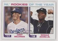 1982 Topps Baseball League Leaders Design - Cody Bellinger, Ronald Acuna Jr. #/…