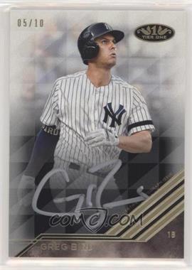 2018 Topps Tier One - Break Out Autographs - Silver Ink #BA-GB - Greg Bird /10