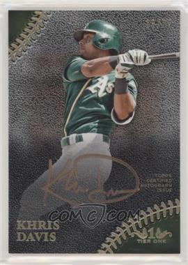 2018 Topps Tier One - Prime Performers Autographs - Bronze Ink #PPA-KD - Khris Davis /25