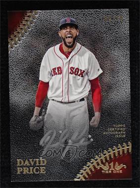 2018 Topps Tier One - Prime Performers Autographs - Silver Ink #PPA-DP - David Price /10