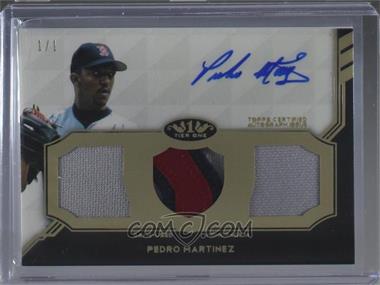2018 Topps Tier One - Tier One Legends Relics - Triple #T1RL-PM - Pedro Martinez /1
