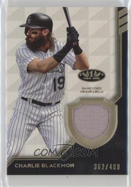 2018 Topps Tier One - Tier One Relics #T1R-CB - Charlie Blackmon /400