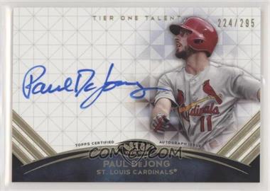 2018 Topps Tier One - Tier One Talent Autographs #TTA-PD - Paul DeJong /295