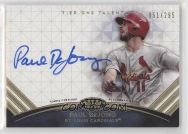 2018 Topps Tier One - Tier One Talent Autographs #TTA-PD - Paul DeJong /295