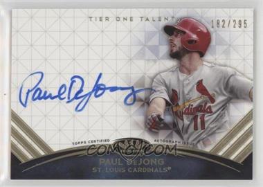 2018 Topps Tier One - Tier One Talent Autographs #TTA-PD - Paul DeJong /295