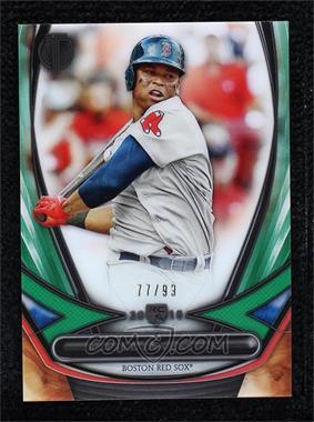 2018 Topps Tribute - 2018 Rookies - Green #18R-1 - Rafael Devers /99