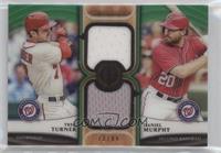 Trea Turner, Daniel Murphy [EX to NM] #/99