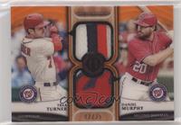 Trea Turner, Daniel Murphy #/25