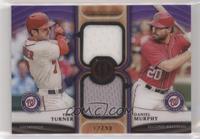 Trea Turner, Daniel Murphy #/50