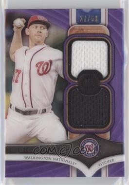 2018 Topps Tribute - Single Subject Dual Relics - Purple #DR-SS - Stephen Strasburg /50