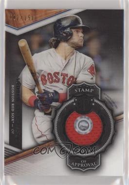 2018 Topps Tribute - Stamp of Approval Relics #SOA-AB - Andrew Benintendi /150