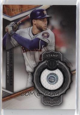 2018 Topps Tribute - Stamp of Approval Relics #SOA-GS - George Springer /150