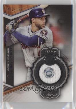2018 Topps Tribute - Stamp of Approval Relics #SOA-GS - George Springer /150