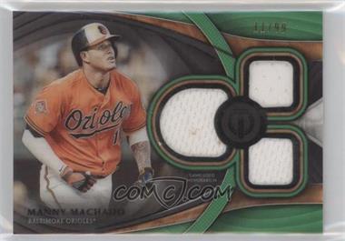 2018 Topps Tribute - Tribute Triple Relics - Green #TTR-MM - Manny Machado /99