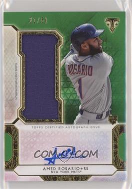2018 Topps Triple Threads - Autograph Single Jumbo Relics - Emerald #UAJR-AMED - Amed Rosario /50