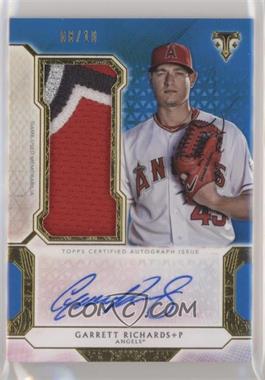 2018 Topps Triple Threads - Autograph Single Jumbo Relics - Sapphire #UAJR-GR - Garrett Richards /10